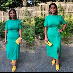 ASOS Midi Green Dress with buttons size 10 - New with tags